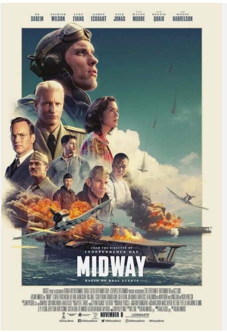 Midway Final Double Sided Original Movie Poster 27&Atilde;�40 inches