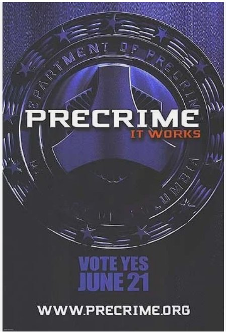 MINORITY REPORT ADV SINGle Sided 27x40 inches
