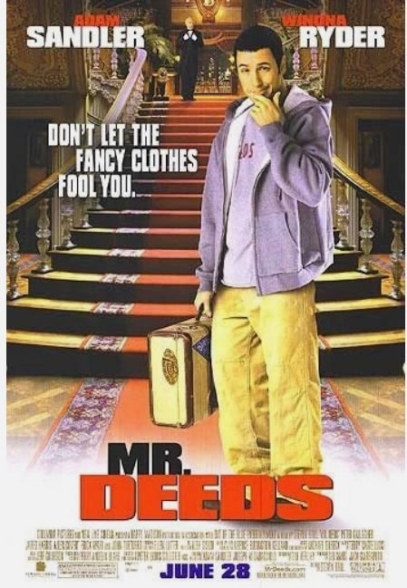 MR. DEEDS B Double Sided Original MOVIE Poster 27X40 inches