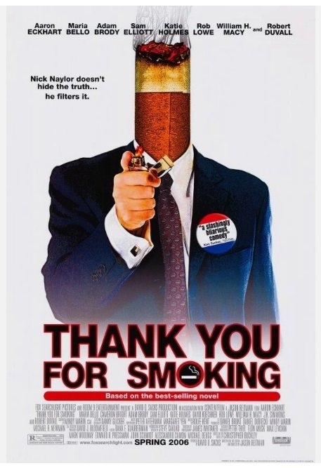 THANK YOU FOR SMOKING REGULAR Double Sided Original Movie Poster 27&Atilde;�40 inches