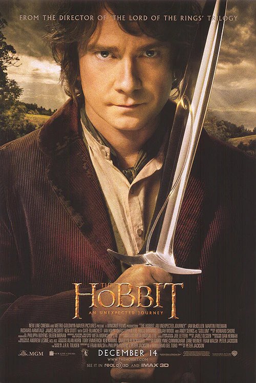 Hobbit Regular Double Sided Original Movie Poster 27&Atilde;�40 inches