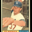 1961 Topps #6 Ed Roebuck  Los Angeles Dodgers baseball card