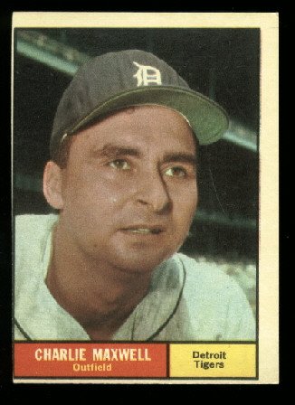 1961 Topps #37 Charlie Maxwell Detroit Tigers baseball card