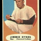 1961 Topps #222 Jimmie Dykes Cleveland Indians baseball card