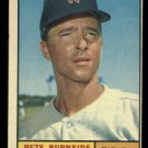 1961 Topps #507 Pete Burnside Washington Senators baseball card