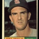 1961 Topps #420 Ernie Broglio St. Louis Cardinals baseball card