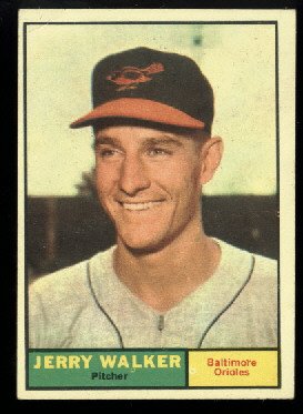 1961 Topps #85 Jerry Walker Baltimore Orioles baseball card