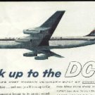 Original 1959 Douglas DC-8 color magazine ad   Look up to the DC-8