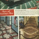 1950 ad Armstrong Flooring   Linotile - Asphalt Tile - Linoleum