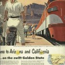 1950 Southern Pacific railroads magazine ad  Golden State streamliner