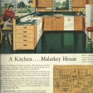 1950 Ad for Malarkey Plywoods  Kitchen   M & M Wood Working Company
