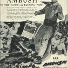 1950 MGM ad  western movie AMBUSH with Robert Taylor Arlene Dahl
