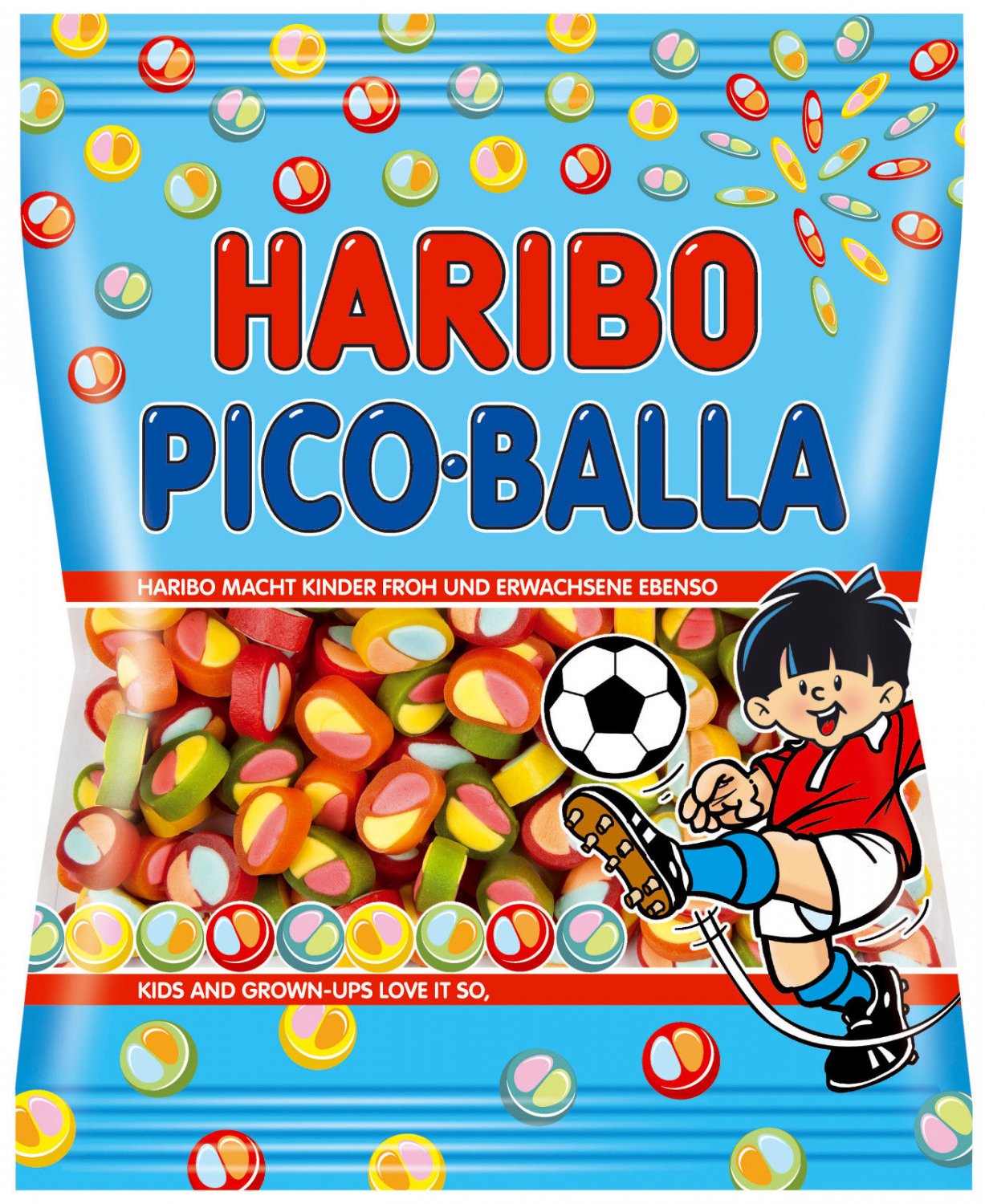 HARIBO Gummi Candy Pico Balla German Gummies Bag 175g 6.2oz