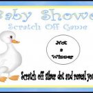 Baby Shower scratch off cards
