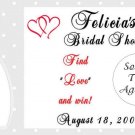 Bridal shower Scratch off cards