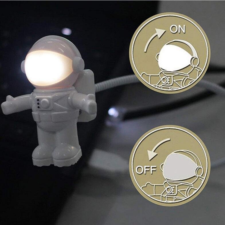 Creative Night Light Spaceman Astronaut Cute Lamp Led USB LED ...