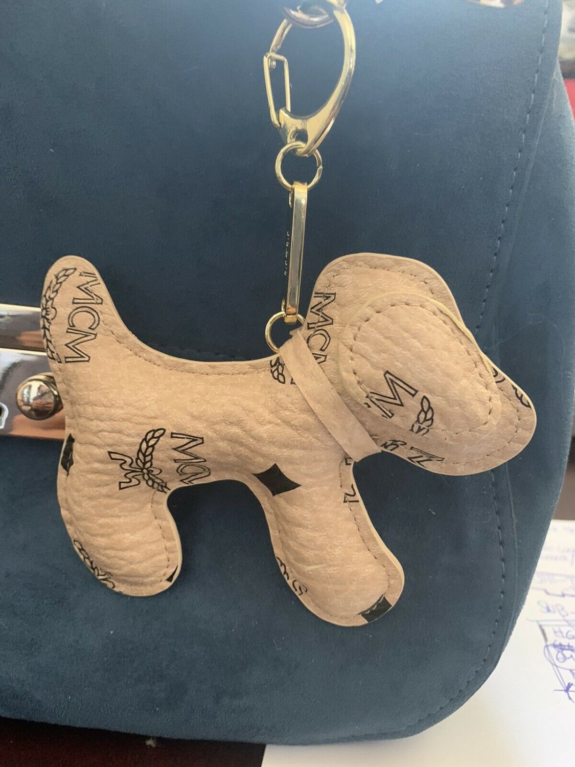 mcm keychain dog