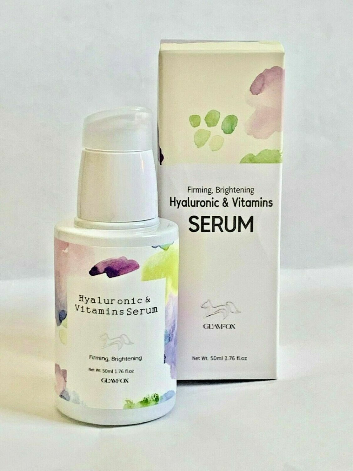 Glamfox Firming, Brightening Hyaluronic & Vitamins Serum NIB