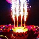 6 long fountain candles birthday candles sparkle party candles