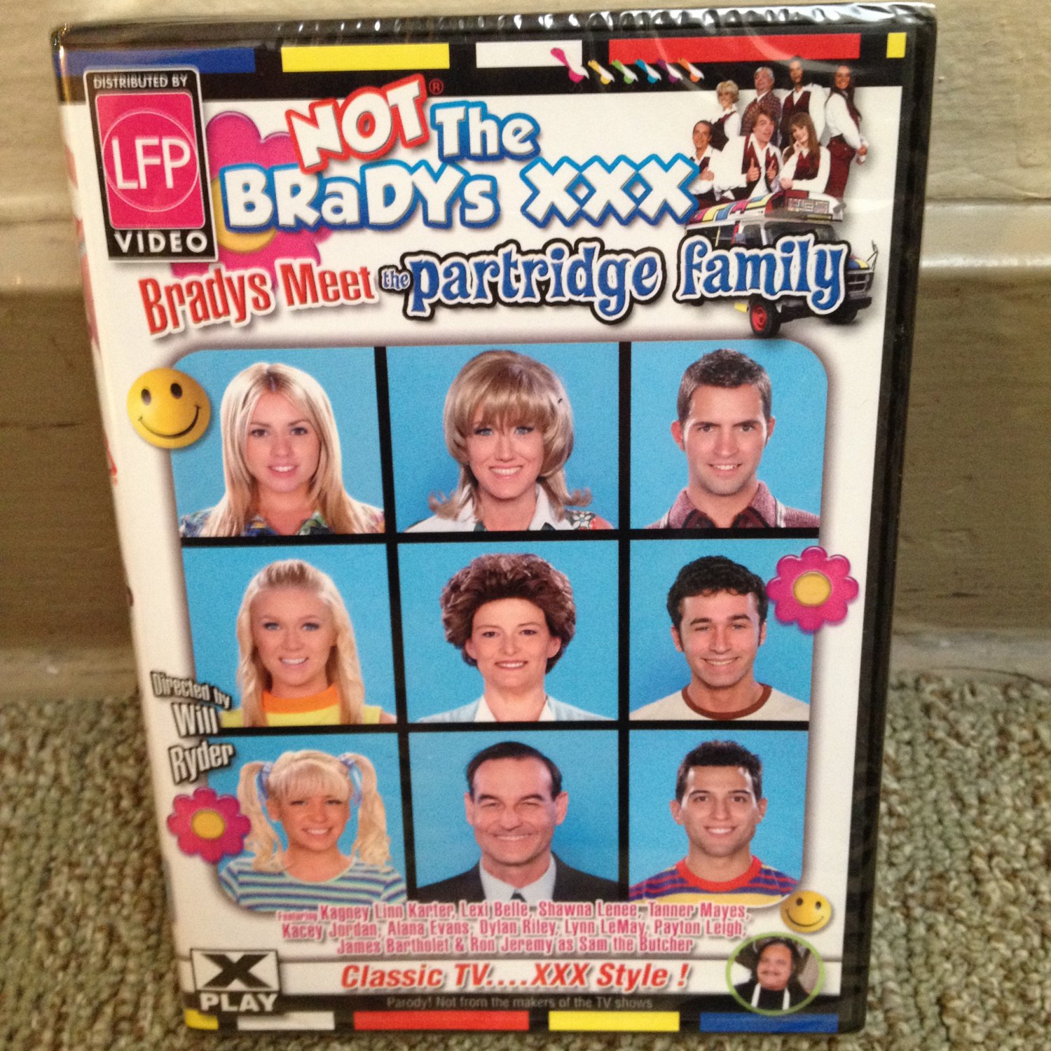 NOT THE BRADYS  XXX BRADYS MEET THE PARTRIDGE FAMILY ADULT DVD NEW NEVER OPENED SHRINK WRAPPED