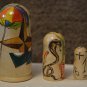 Developing matryoshka. Handmade. Rebus for children 3+. Eco-friendly materials.
