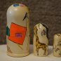 Developing matryoshka. Handmade. Rebus for children 3+. Eco-friendly materials.