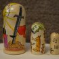 Developing matryoshka. Handmade. Rebus for children 3+. Eco-friendly materials.