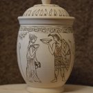 Handmade Gift Souvenir Big Bowl Natural Wood Ancient Egypt Exclusive Pyrography