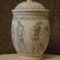 Handmade Gift Souvenir Big Bowl Natural Wood Ancient Egypt Exclusive Pyrography