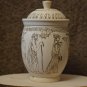 Handmade Gift Souvenir Big Bowl Natural Wood Ancient Egypt Exclusive Pyrography