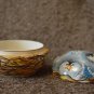 Handmade Gift Souvenir Box made of natural wood Nest with chicks Exclusive
