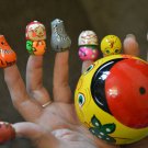 Finger theater Russian "Fairy Tale Kolobok" Developing Cognitive Children's toy