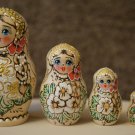 Russian Matryoshka doll Handmade Gift Russian Souvenir Pyrography Made in Russia