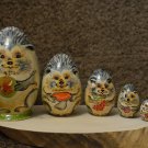 Handmade. Gift. A souvenir. The author's egg is a family of hedgehogs. Exclusive