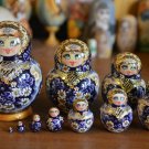 Classic Traditional Russian Matryoshka Toy Author's work Handmade Made in Russia