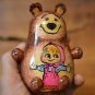 Handmade Gift for a child Russian musical toy Masha and the bear Exclusive