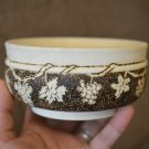 Handmade Gift Souvenir Bowl Natural Wood The grapevine Exclusive Pyrography