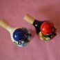 Whistle Children's toy Gift Russian souvenir Khokhloma and Gzhel painting