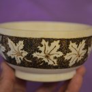 Handmade Gift Souvenir Bowl Natural Wood Maple leaves Exclusive Pyrography