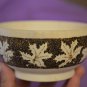 Handmade Gift Souvenir Bowl Natural Wood Maple leaves Exclusive Pyrography