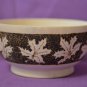 Handmade Gift Souvenir Bowl Natural Wood Maple leaves Exclusive Pyrography