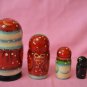 Gift Souvenir Matryoshka 5 in 1 Handmade Russian National Art Made in Russia