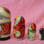 Gift Souvenir Matryoshka 5 in 1 Handmade Russian National Art Made in Russia