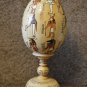 Handmade Gift Russian Souvenir Author's Egg Gods of Egypt Exclusive Pyrography