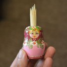 Matryoshka-case for Toothpicks Handmade Gift Russian Souvenir Made in Russia