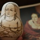 Nevalyashka Matryoshka Egg according to your photo Pyrography Portrait Handmade