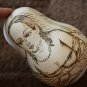 Nevalyashka Matryoshka Egg according to your photo Pyrography Portrait Handmade