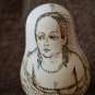 Nevalyashka Matryoshka Egg according to your photo Pyrography Portrait Handmade
