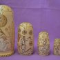 Handmade Gift Russian Souvenir Esoteric Matryoshka Tarot Pentacles Pyrography