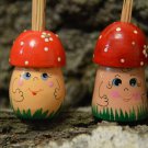 Handmade Gift Russian Souvenir Case for Toothpicks Mushroom